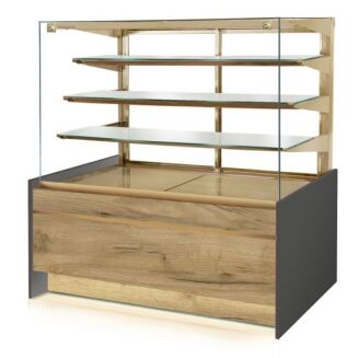 Witryna chłodnicza cukiernicza z szybą prostą pionową uchylną - 17