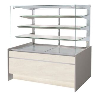 Witryna chłodnicza cukiernicza z szybą prostą pionową uchylną - 12