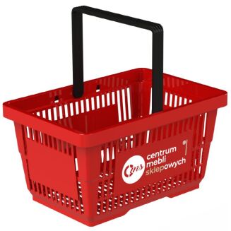 Zestaw 10 koszyków sklepowych z jedną rączką + wózek pod koszyki - 8
