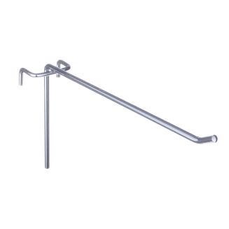 Hak sklepowy pojedynczy na kratę kwadratowy, chrom - 2