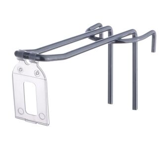 Klips wahadłowy przezroczysty z kieszonką - 4