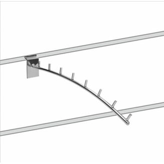 Zawieszka sklepowa z bolcami na panelu Spacewall - łukowa 33 cm