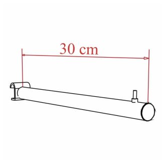 Schemat - zawieszki sklepowej na owalny drążek - prosta 30 cm