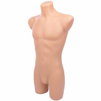 Tors męski długi cielisty bokiem