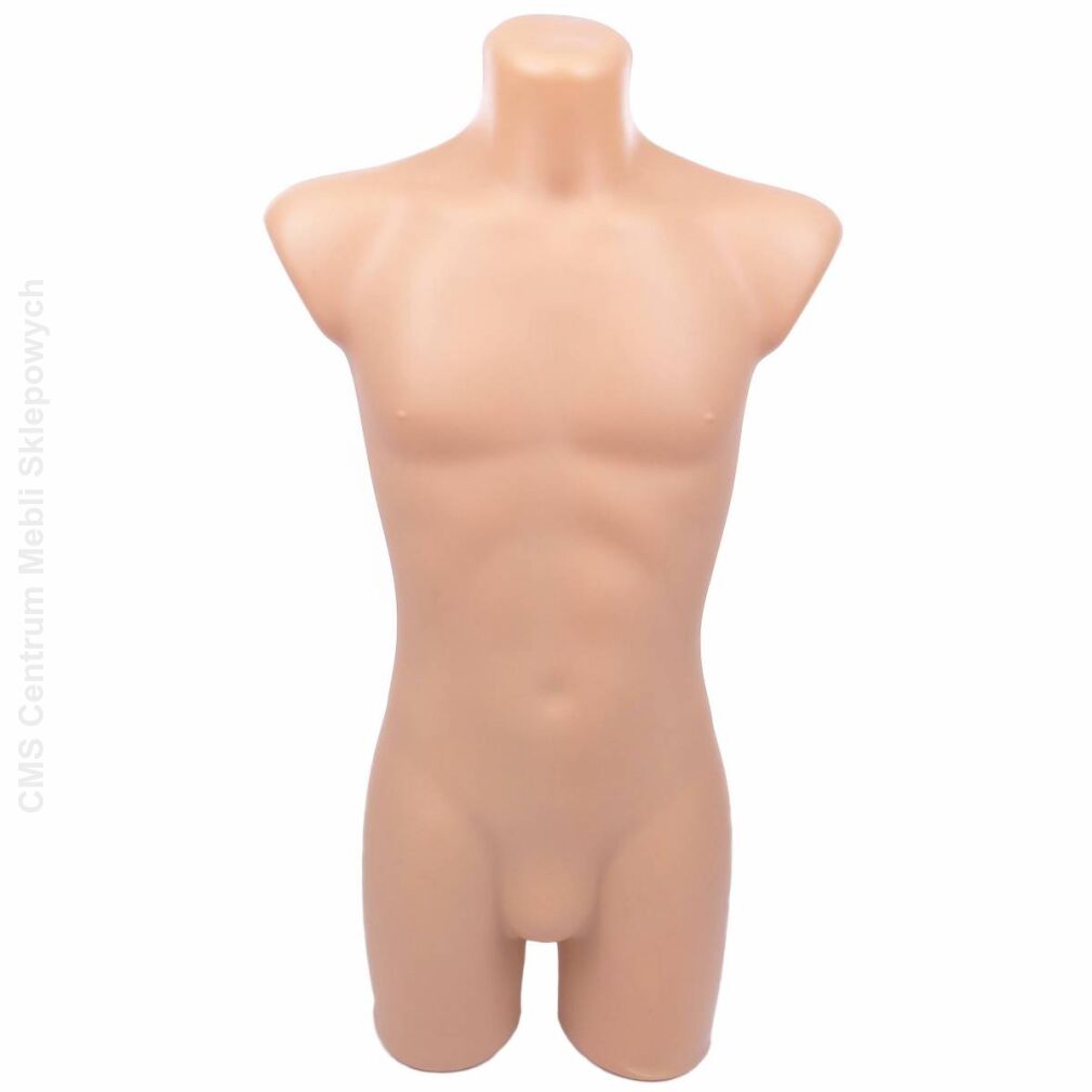 Tors męski długi cielisty