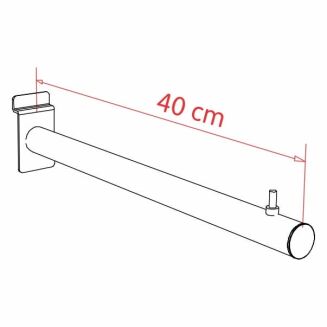 Schemat zawieszki sklepowej na panel Spacewall - prosta 40 cm