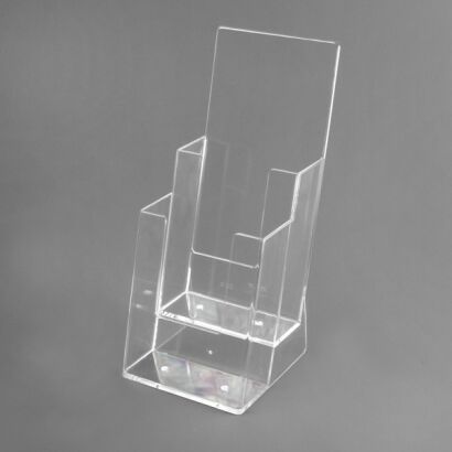 Pojemnik prospektowy kaskadowy 2x1/3 A4 WTR stojący