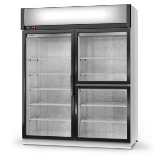 Szafa chłodnicza jednostronnie przeszklona, dwu- i trzydrzwiowa ECOLINE - 27