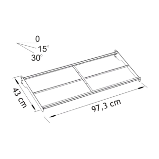 Półka regulowana do regału metalowego na skrzynki plastikowe - 3