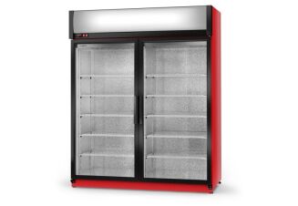 Szafa chłodnicza jednostronnie przeszklona, drzwi skrzydłowe ECOLINE - 23