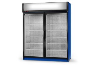Szafa chłodnicza jednostronnie przeszklona, drzwi skrzydłowe ECOLINE - 22