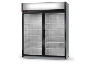 Szafa chłodnicza jednostronnie przeszklona, drzwi skrzydłowe ECOLINE - 21