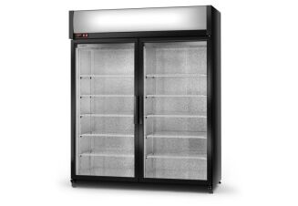 Szafa chłodnicza jednostronnie przeszklona, drzwi skrzydłowe ECOLINE - 20