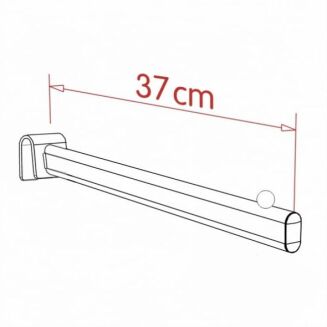 Hak sklepowy odzieżowy na owalny drążek Z-13A - 2
