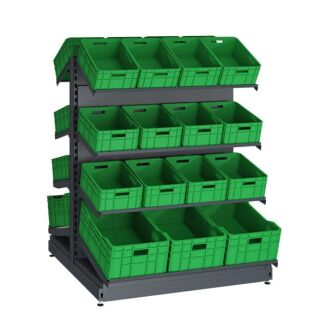 Gondola metalowa owocowo-warzywna 150 cm - 2