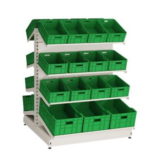 Gondola metalowa owocowo-warzywna 150 cm - 3