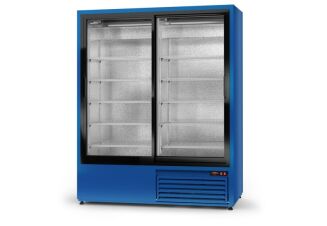 Szafa chłodnicza jednostronnie przeszklona, drzwi rozsuwane - 3