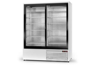 Szafa chłodnicza jednostronnie przeszklona, drzwi rozsuwane - 2