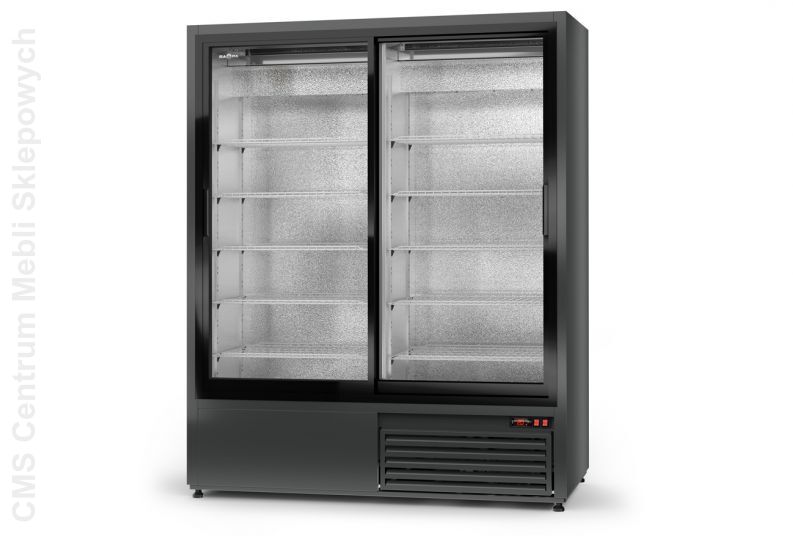Szafa chłodnicza jednostronnie przeszklona, drzwi rozsuwane
