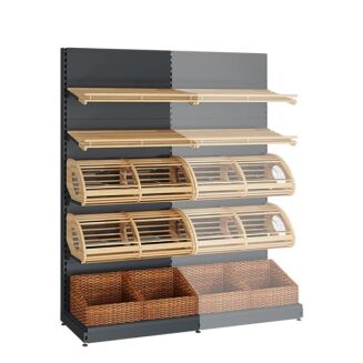 Regał sklepowy piekarniczy 230 cm PIE-3 - 5