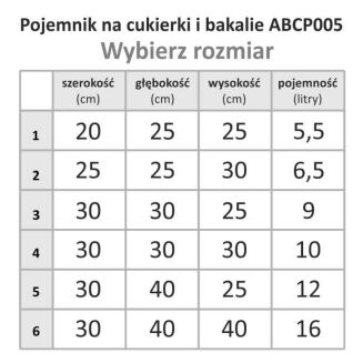 Pojemnik na cukierki i bakalie ABCP005P - 4