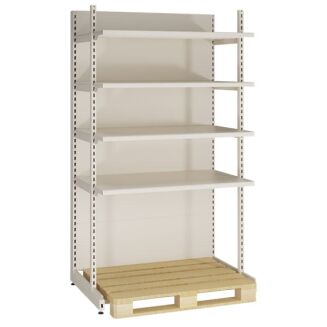 Regał sklepowy MEDIUM z miejscem na paletę - 2