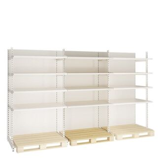 Regał sklepowy MEDIUM z miejscem na paletę - 5