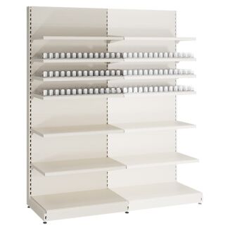 Regał sklepowy metalowy na papierosy z popychaczami 230 cm - 5