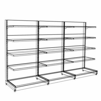 Regał metalowy przyścienny 170x100x50 cm - 11