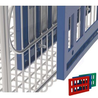 Dwustronna ramka na wózek sklepowy