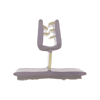 Uchwyt regałowy ruchomy samoprzylepny prostopadły