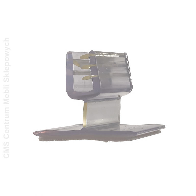 Uchwyt regałowy ruchomy samoprzylepny prostopadły