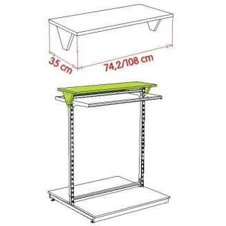 Półka górna gondoli SQUARE - 3
