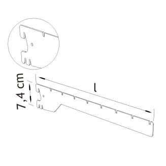 Wspornik do półki metalowej - 3