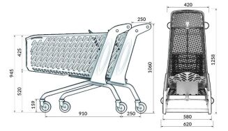 Wózek sklepowy Valzer Classic - 3