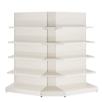 Regał sklepowy narożny zewnętrzny 45 stopni - 5