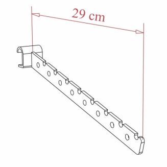 Hak sklepowy odzieżowy na owalny drążek Z-1 - 3
