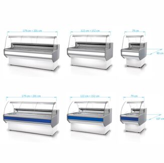 Lada chłodnicza z szybą giętą L-B - 4