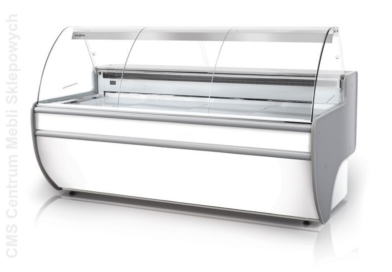 Lada chłodnicza z szybą giętą L-C