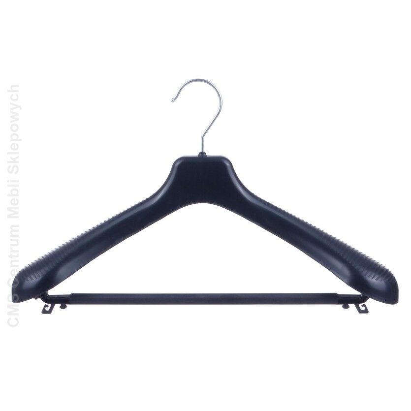 Wieszak W-21 czarny z poprzeczką
