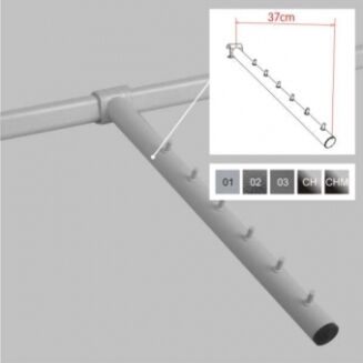 Zawieszka sklepowa na owalnym drążku - skośna Z-16 