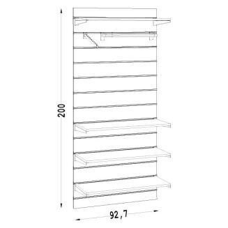 Moduł sklepowy naścienny pionowy NUT-03 - 4