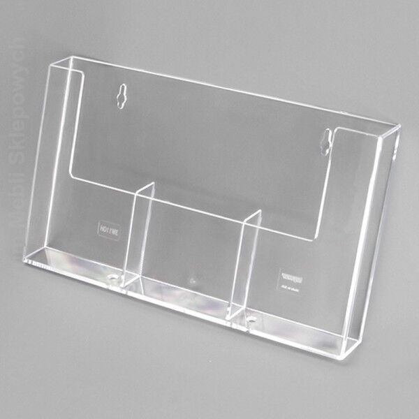 Pojemnik prospektowy szeregowy 3x1/3 A4 WTR wiszący