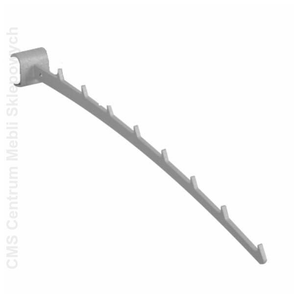 Zawieszka sklepowa na owalny drążek - łukowa