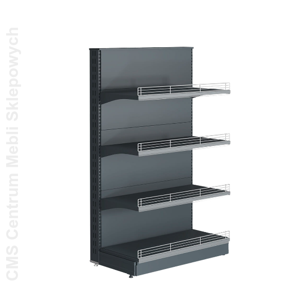 Regał metalowy dostawiany 165 TYP 2 z barierkami