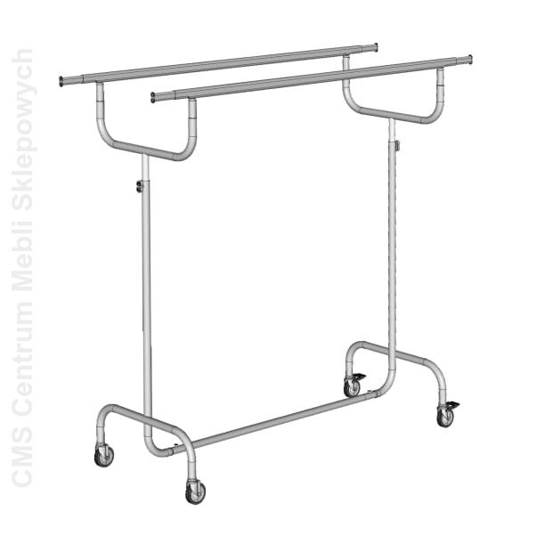 Stojak sklepowy na ubrania ST209 podwójny