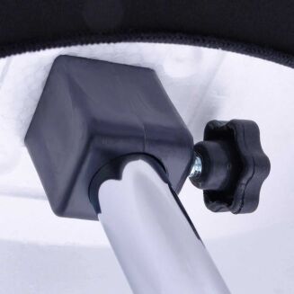 Manekin krawiecki męski czarny na drewnianej nodze kolor orzech regulacja wysokości