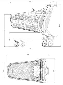 Wózek sklepowy SAMBA 130 L
