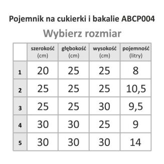 Pojemnik na cukierki i bakalie ABCP004P - 3