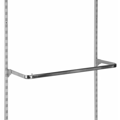 Ramię na odzież owalne długie chromowane